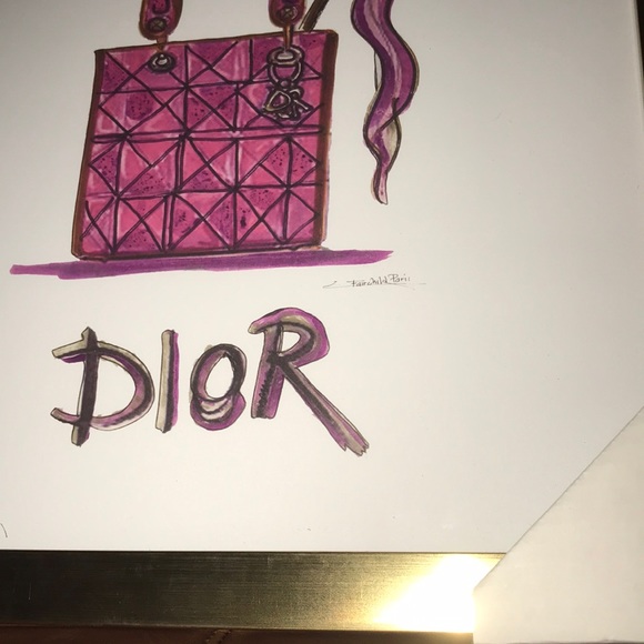 BNWT Fairchild Paris Dior Framed Reprint - Picture 2 of 3